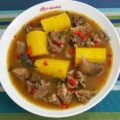 Peppersoup (with boiled plantain)