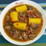Peppersoup (with boiled plantain)